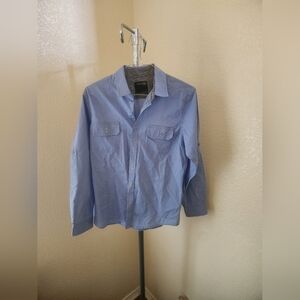 Boys Division Drill Clothing Co Long Sleeve Button Up Shirt With Pockets
